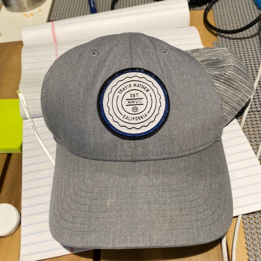 Travis Mathew Gray Hat used